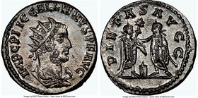 Gallienus, joint reign (AD 253-268). BI antoninianus (20mm, 4.16 gm, 12h). NGC MS 5/5 - 3/5. Asia, AD 255-256. IMP C P LIC GALLIENVS P F AVG, radiate,...
