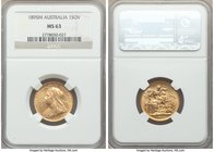 Victoria gold Sovereign 1895-M MS63 NGC, Melbourne mint, KM13. AGW 0.2355 oz. 

HID09801242017