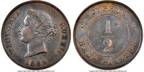 Victoria 1/2 Piastre 1882-H AU53 Brown NGC, Heaton mint, KM2. Scarce in this grade. 

HID09801242017