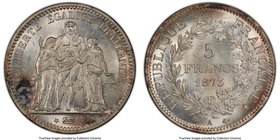Republic 5 Francs 1873-A MS64 PCGS, Paris mint, KM820.1. Light peripheral golden toning, fully struck with nice luster. 

HID09801242017