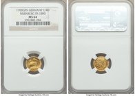 Nurnberg. Free City gold 1/4 Ducat 1700-GFN MS64 NGC, KM250, Fr-1890. Semi-prooflike fully detailed reflective surfaces with contrasting devices. 

HI...