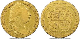 George III gold Guinea 1786 VF30 NGC, KM604. Still containing hints of residual luster close to the legends. 

HID09801242017