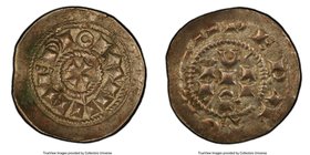 Milan. Henry III-V Denaro Scodellato ND (1039-1125) MS62 PCGS, Biaggi-1411. MEDIOLANV cross / IMPERATOR, monogram HE / RIC / N. 

HID09801242017