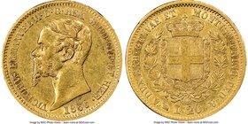 Sardinia. Vittorio Emanuele II gold 20 Lire 1856 (Anchor)-P XF45 NGC, Genoa mint, KM146.2.

HID09801242017