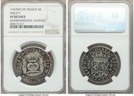 Philip V 4 Reales 1747 Mo-MF VF Details (Environmental Damage) NGC, Mexico City mint, KM94.

HID09801242017