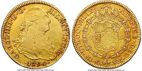 Charles IV gold 4 Escudos 1794/3 Mo-FM XF40 NGC, Mexico City mint, KM144. Honey-gold color with orange in peripheries. AGW 0.3807 oz.

HID09801242017