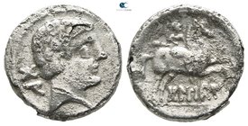Iberia. Sekobirikes 130-75 BC. Denarius AR