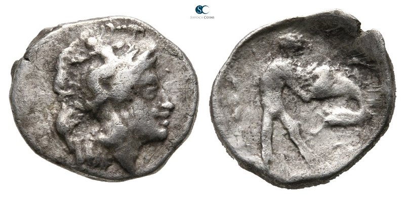 Lucania. Herakleia 432-420 BC. 
Diobol AR

12 mm., 0,89 g.



very fine
