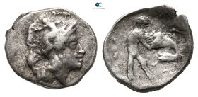 Lucania. Herakleia 432-420 BC. Diobol AR