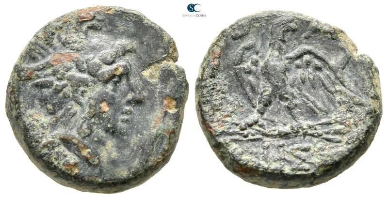Kings of Macedon. Uncertain mint. Perseus 179-168 BC. 
Bronze Æ

18 mm., 5,92...