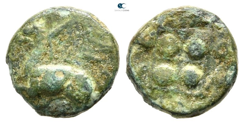 Thrace. Abdera 425-350 BC. 
Chalkous Æ

10 mm., 1,03 g.



nearly very fi...