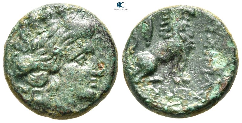 Thrace. Lysimacheia 196-190 BC. 
Bronze Æ

18 mm., 5,59 g.



very fine