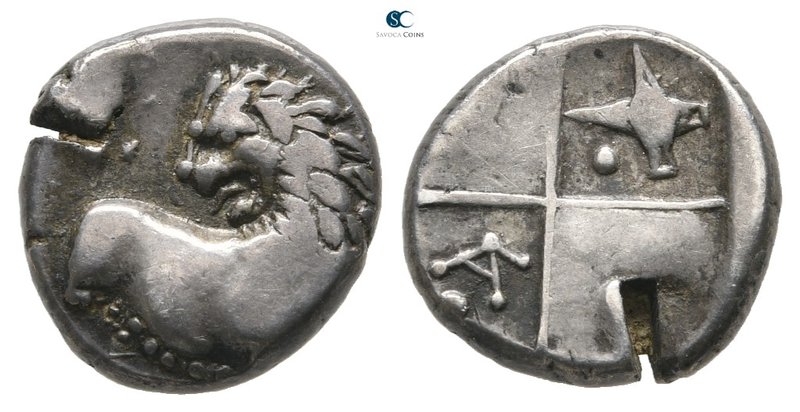 The Thracian Chersonese. Chersonesos 386-338 BC. 
Hemidrachm AR

13 mm., 2,29...