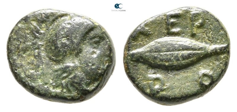 The Thracian Chersonese. Chersonesos 386-309 BC. 
Bronze Æ

10 mm., 1,13 g.
...