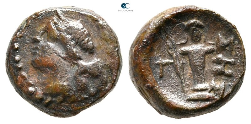 The Thracian Chersonese. Sestos 400-300 BC. 
Bronze Æ

12 mm., 2,05 g.


...