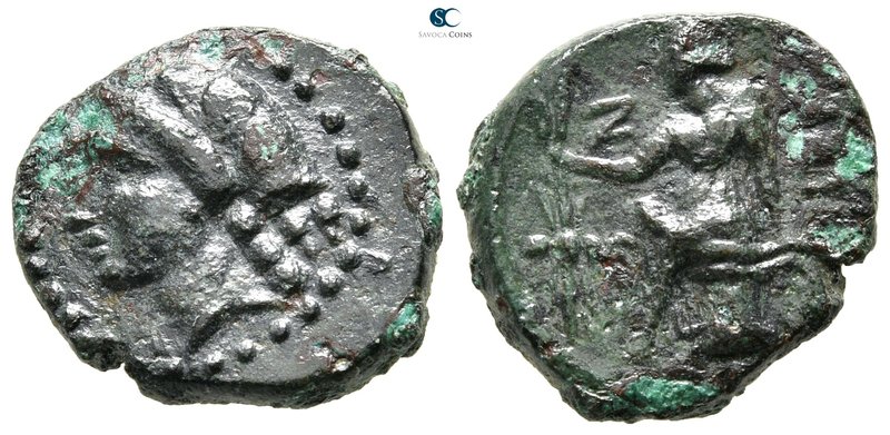 The Thracian Chersonese. Sestos 250-175 BC. 
Bronze Æ

19 mm., 4,74 g.


...