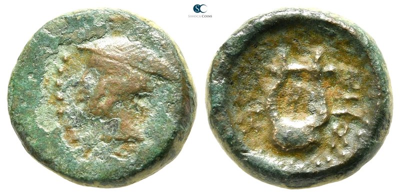 The Thracian Chersonese. Sestos 150 BC. 
Chalkous Æ

14 mm., 3,02 g.



n...