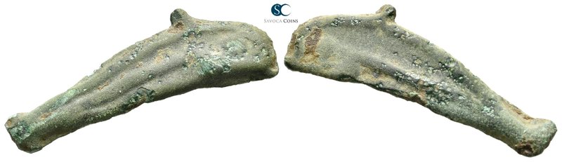 Scythia. Olbia 437-410 BC. 
Cast dolphin Æ

33 mm., 1,97 g.



very fine