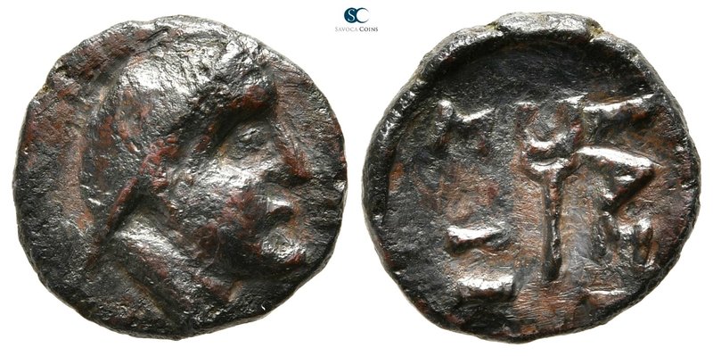 Kings of Scythia. Sariakos 179-150 BC. 
Bronze Æ

15 mm., 1,93 g.



very...