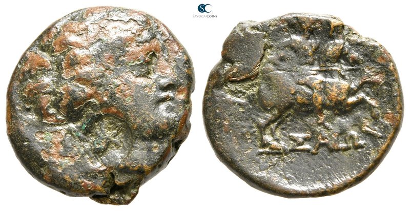 Thessaly. Larissa circa 300 BC. 
Tetrachalkon Æ

20 mm., 7,29 g.



nearl...