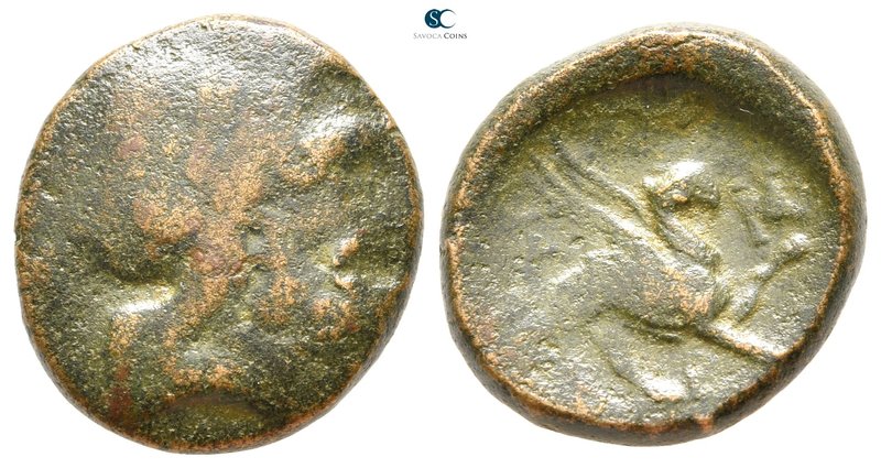 Epeiros. Ambrakia circa 300 BC. 
Bronze Æ

20 mm., 7,12 g.



fine