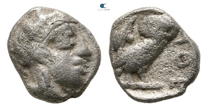 Attica. Athens 479-404 BC. 
Obol AR

9 mm., 0,64 g.



nearly very fine