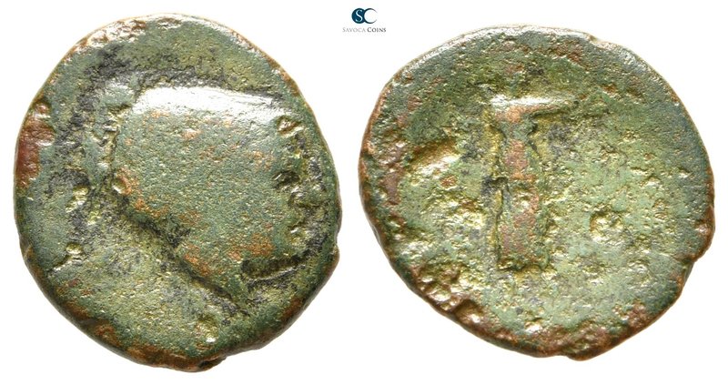 Arkadia. Orchomenos 350-300 BC. 
Dichalkon Æ

18 mm., 2,63 g.



fine