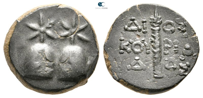 Colchis. Dioskourias. Time of Mithradates VI 120 BC-AD 63. 
Bronze Æ

17 mm.,...