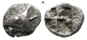 Mysia. Kyzikos 530-500 BC. Hemiobol AR
