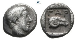 Troas. Gargara 440-400 BC. Obol AR