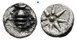 Ionia. Ephesos 500-450 BC. Tetartemorion AR