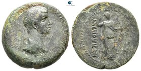 Kings of Commagene. Anemurium (Cilicia) mint. Antiochos IV Epiphanes of Commagene AD 38-72. Dated year 12 (of Nero?)=AD 65/6. Bronze Æ