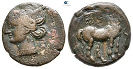 Zeugitania. Carthage 221-202 BC. Bronze Æ
