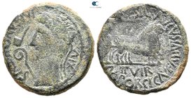 Hispania. Caesarea Augusta. Augustus 27 BC-AD 14. Bronze Æ