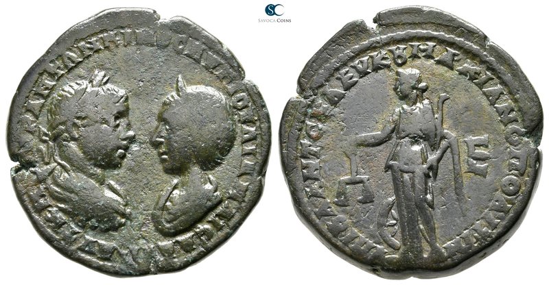 Moesia Inferior. Marcianopolis. Elagabalus and Julia Maesa AD 218-222. 
Bronze ...