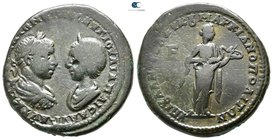 Moesia Inferior. Marcianopolis. Elagabalus, with Julia Maesa AD 218-222. Bronze Æ