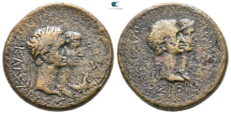 Kings of Thrace. Rhoemetalkes I and Pythodoris, with Augustus and Livia 11 BC-AD...