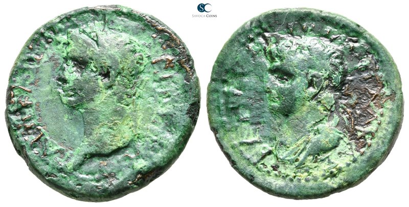 Kings of Thrace. Rhoemetalkes III with Gaius AD 38-41. 
Bronze Æ

26 mm., 11,...
