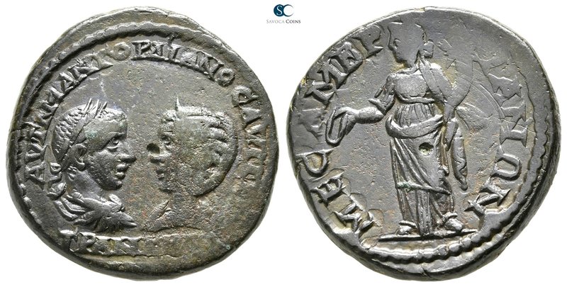 Thrace. Mesembria. Gordian III with Tranquillina AD 238-244. 
Bronze Æ

25 mm...