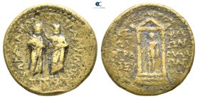 Mysia. Pergamon. Augustus 27 BC-AD 14. Homonoia issue with Sardeis. Bronze Æ