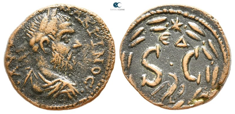 Seleucis and Pieria. Antioch. Macrinus AD 217-218. 
Bronze Æ

20 mm., 4,78 g....