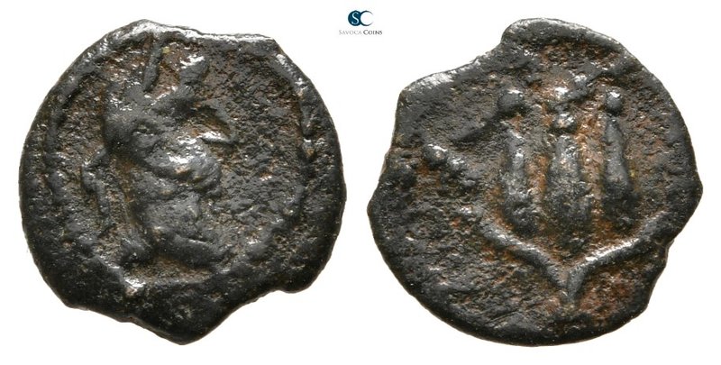 Egypt. Alexandria. Hadrian AD 117-138. 
Obol AE

10 mm., 0,64 g.



nearl...