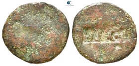 Augustus 27 BC-AD 14. Rome. Countermarked As AE