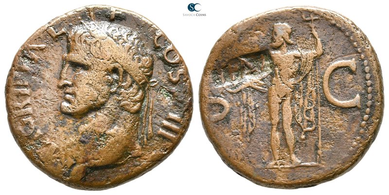 Agrippa 12 BC. Rome
As Æ

26 mm., 10,64 g.



very fine
