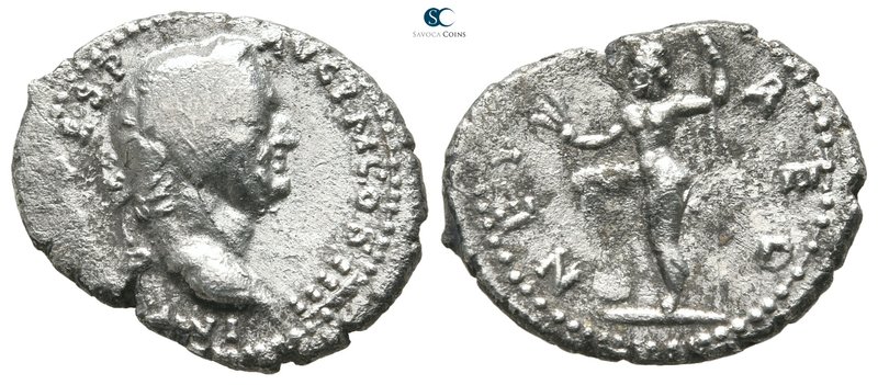 Vespasian AD 69-79. Antioch
Denarius AR

20 mm., 3,35 g.



very fine