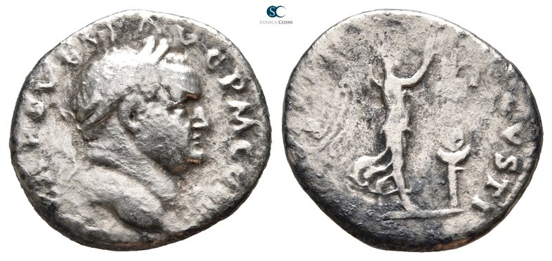 Vespasian AD 69-79. Rome
Denarius AR

19 mm., 2,52 g.



nearly very fine