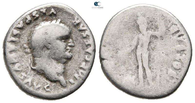 Vespasian AD 69-79. Rome
Denarius AR

20 mm., 2,76 g.



fine