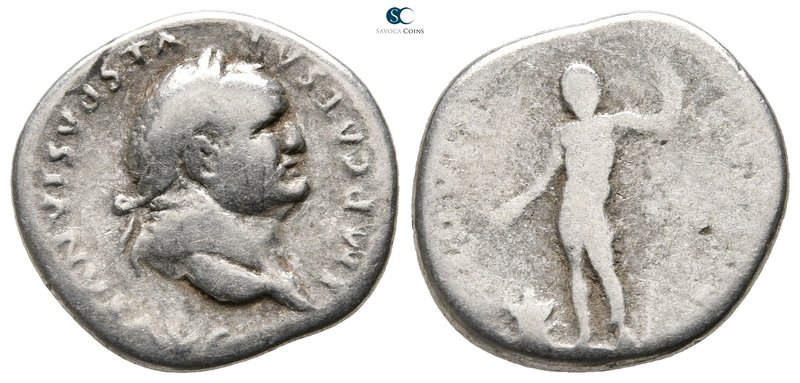 Vespasian AD 69-79. Rome
Denarius AR

20 mm., 3,14 g.



fine