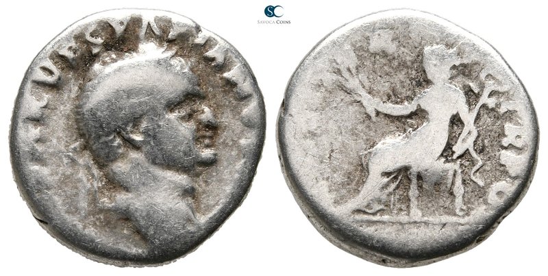 Vespasian AD 69-79. Rome
Denarius AR

17 mm., 2,83 g.



fine