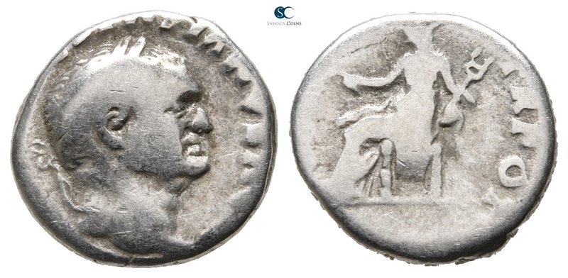Vespasian AD 69-79. Rome
Denarius AR

17 mm., 3,01 g.



nearly very fine